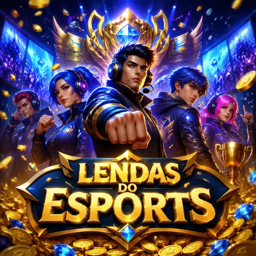 Tela de torneio de e-sports com jogadores